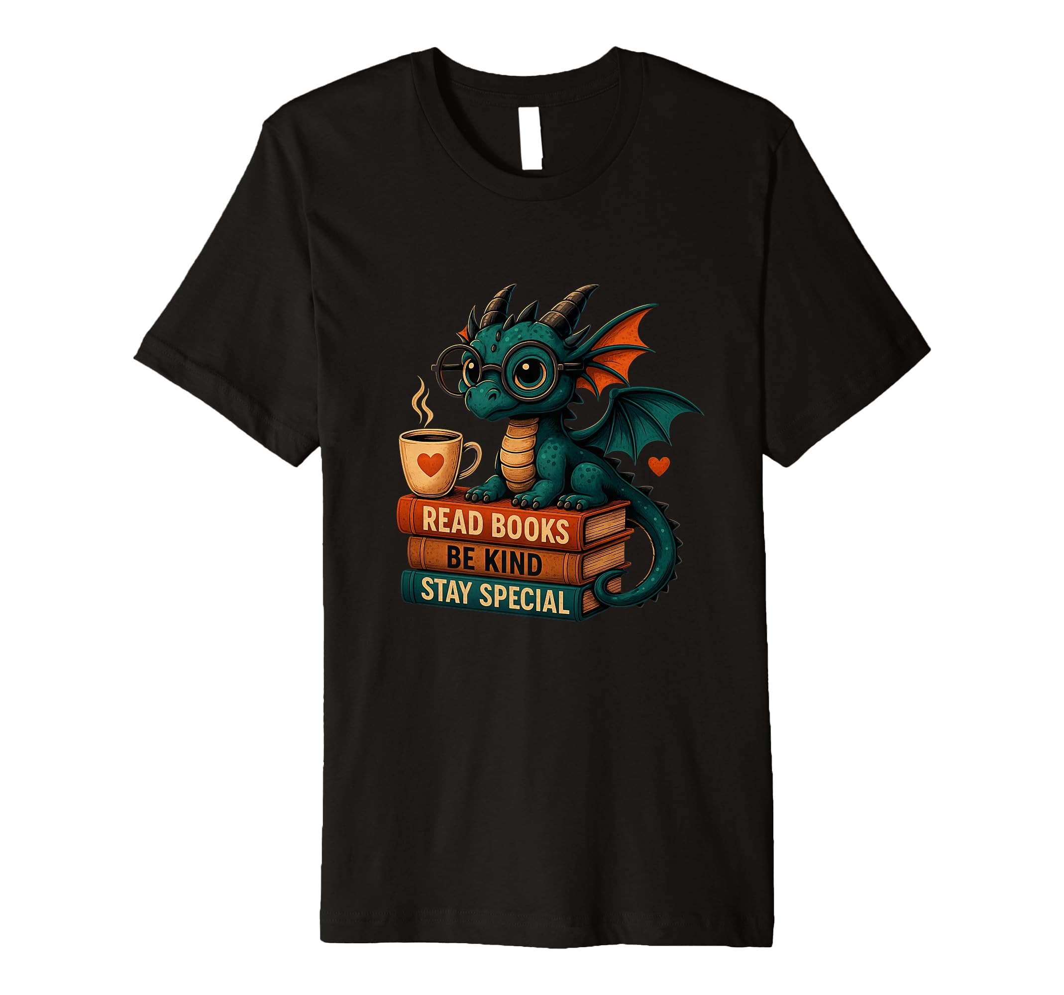 Book Lovers Reading Dragon Reading T-Shirt - Fun Novelty Design Unisex - T-Shirt, Sweatshirt, Hoodie