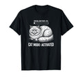 Social Battery 0 Cat Mode Activated T-Shirt - Custom Art Print Unisex - T-Shirt, Sweatshirt, Hoodie