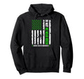 May We Wear Green Ribbon Us Flag Hoodie - Casual Everyday Wear for Adults - T-Shirt, Sweatshirt, Hoodie