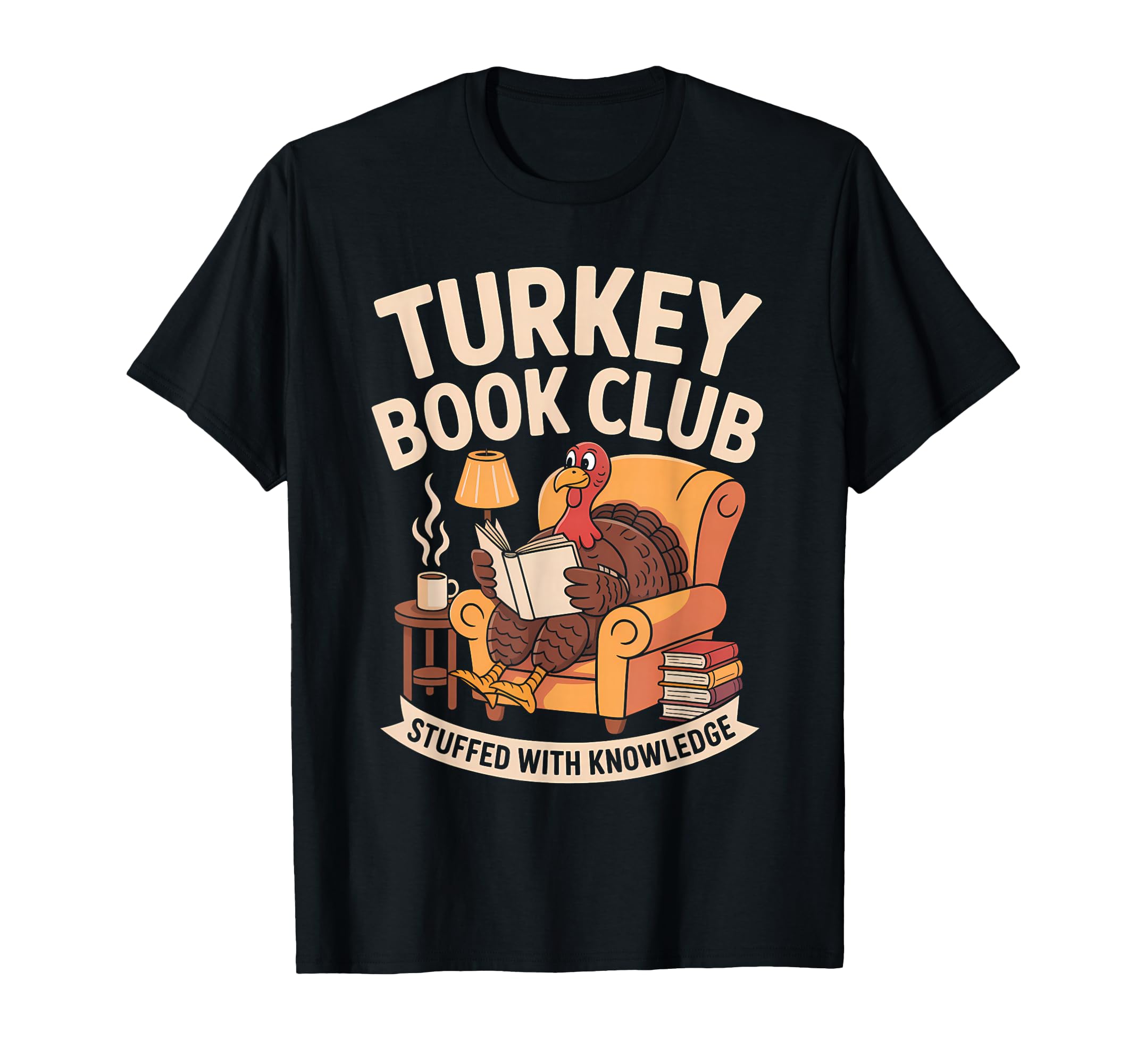 Turkey Reading Books Fall T-Shirt - Casual Everyday Wear for Adults - T-Shirt, Sweatshirt, Hoodie