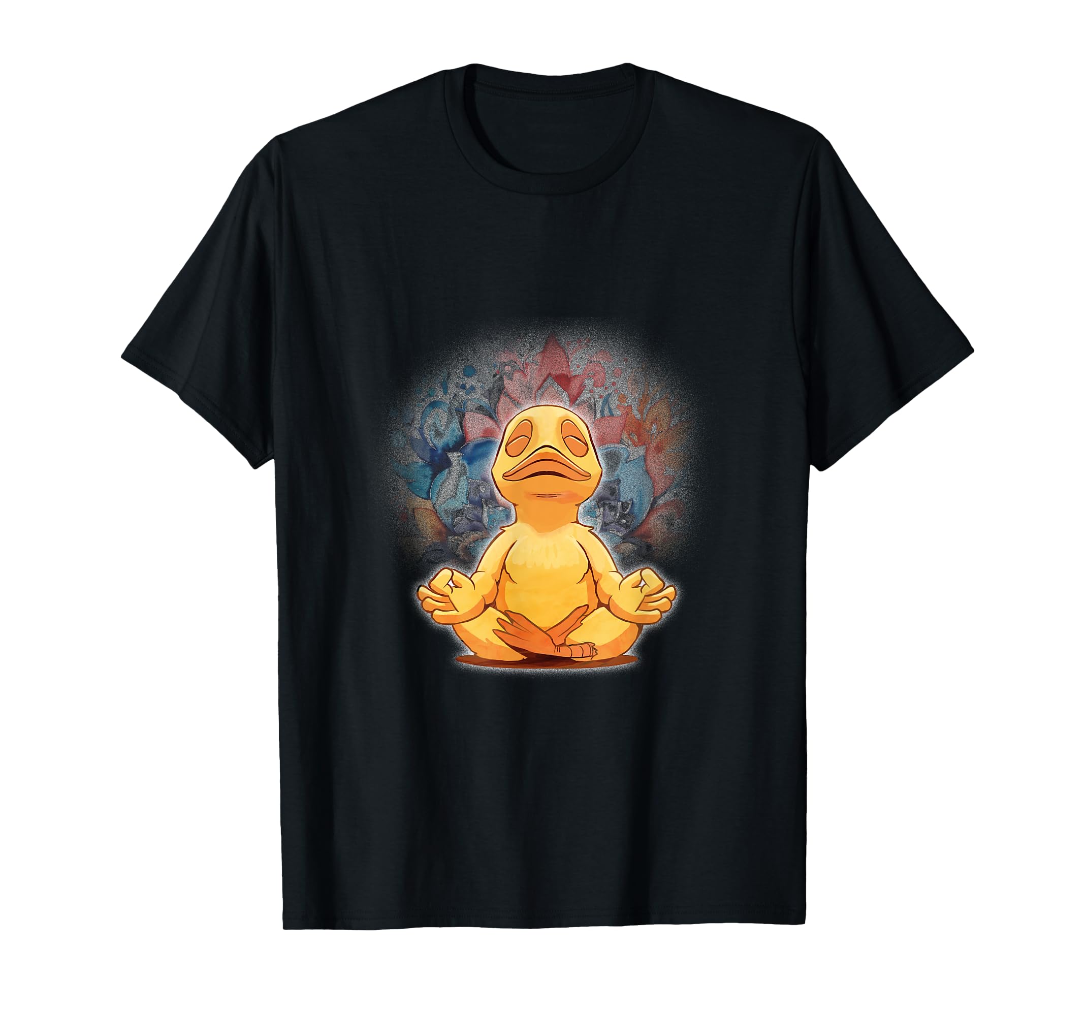 Duck Meditating Relaxing Mindfulness T-Shirt - Custom Art Print Unisex - T-Shirt, Sweatshirt, Hoodie