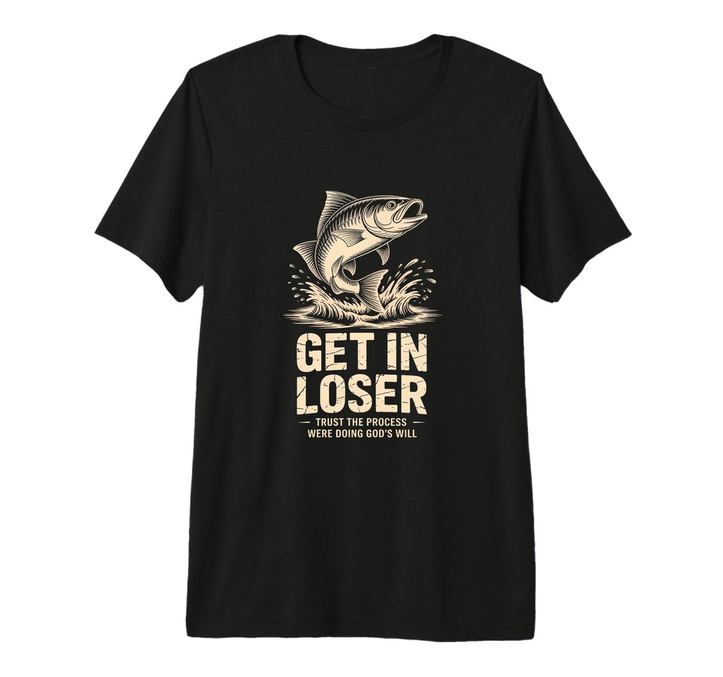 Get Loser Funny Fish Jumping Tri Blend T-Shirt - Trendy Graphic Men Women - T-Shirt, Sweatshirt, Hoodie