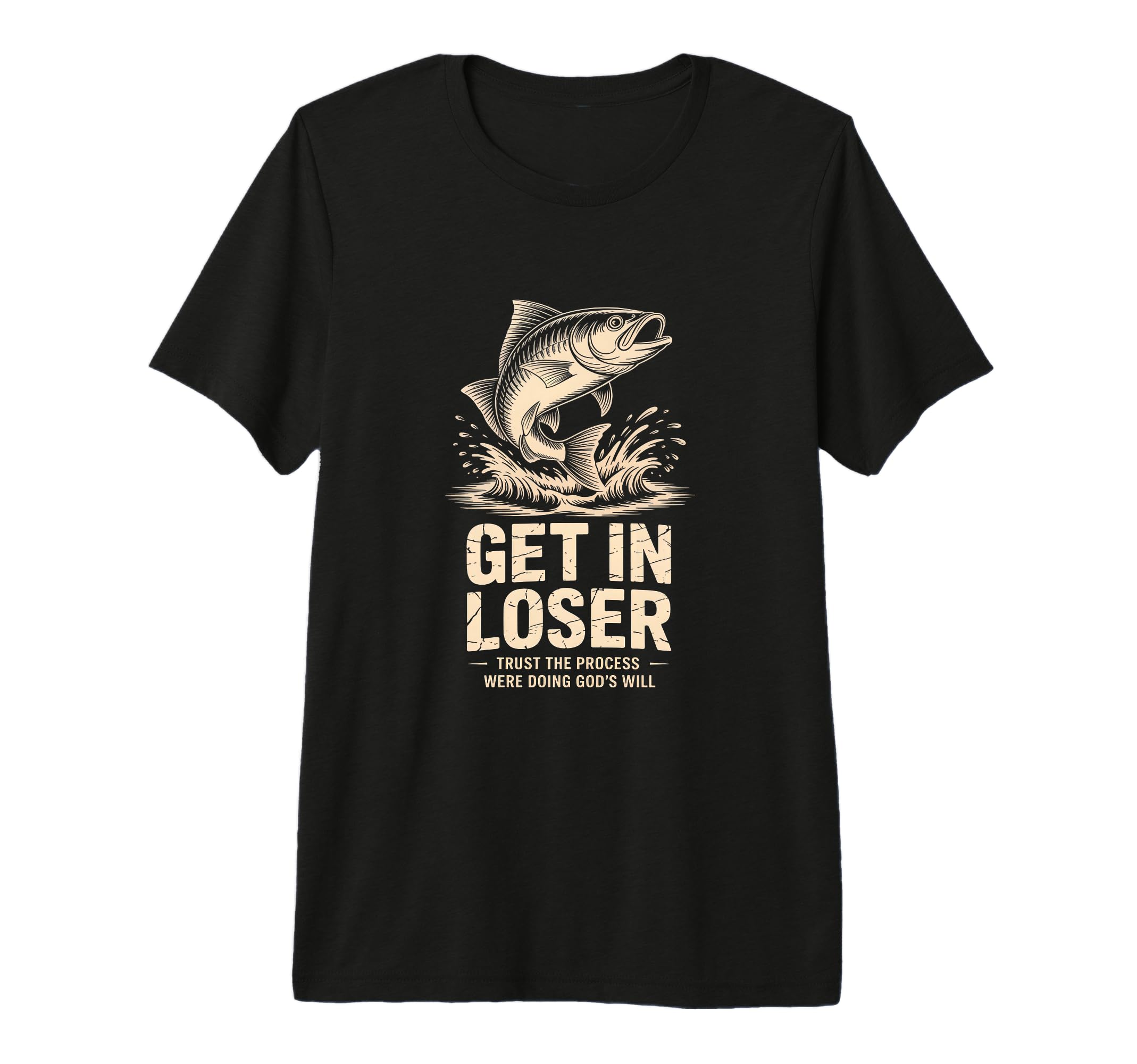 Get Loser Funny Fish Jumping Tri Blend T-Shirt - Trendy Graphic Men Women - T-Shirt, Sweatshirt, Hoodie