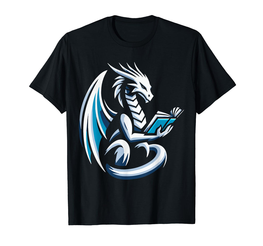 Dragon Reading Book Dragon T-Shirt - Streetwear Style for Adults - T-Shirt, Sweatshirt, Hoodie
