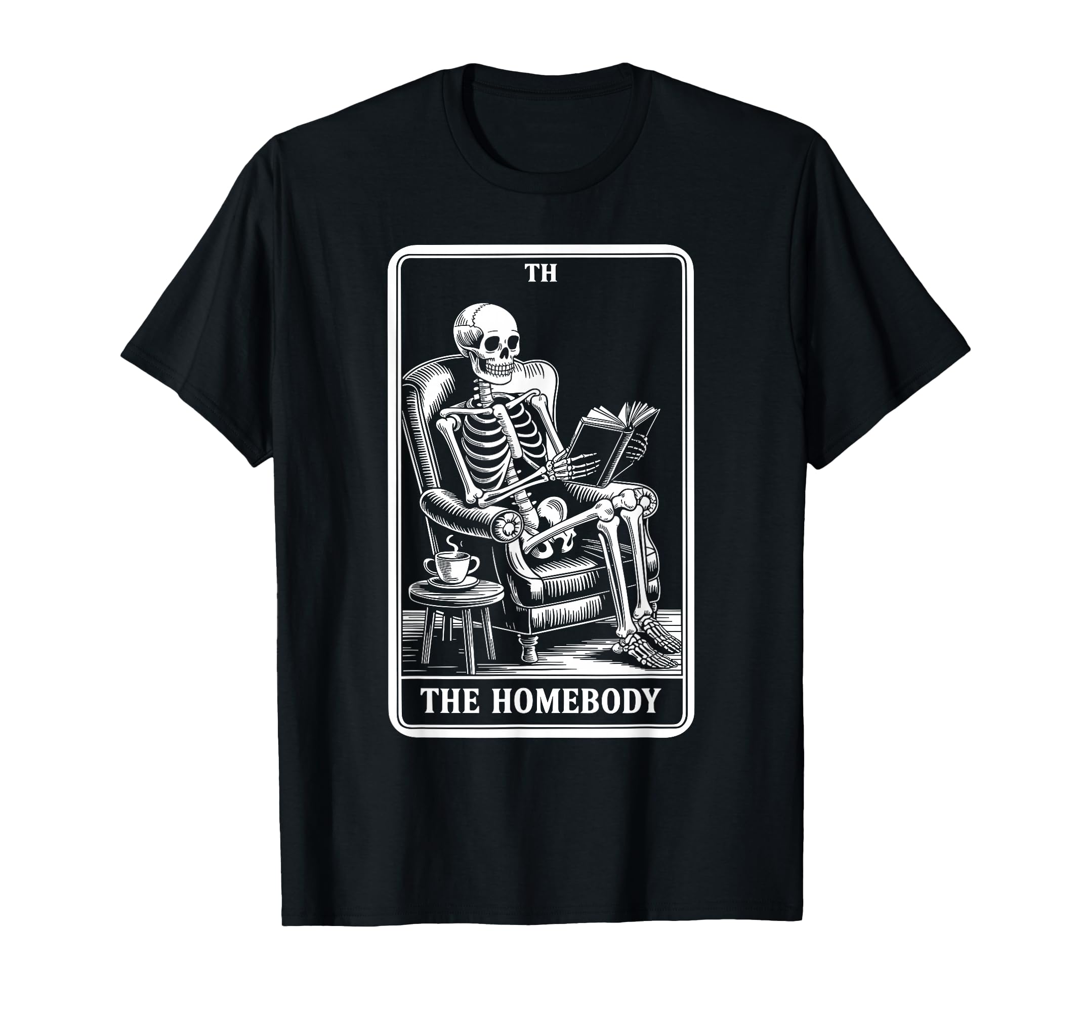 Homebody Tarot Indoorsy Antisocial T-Shirt - Unique Graphic for Adults - T-Shirt, Sweatshirt, Hoodie