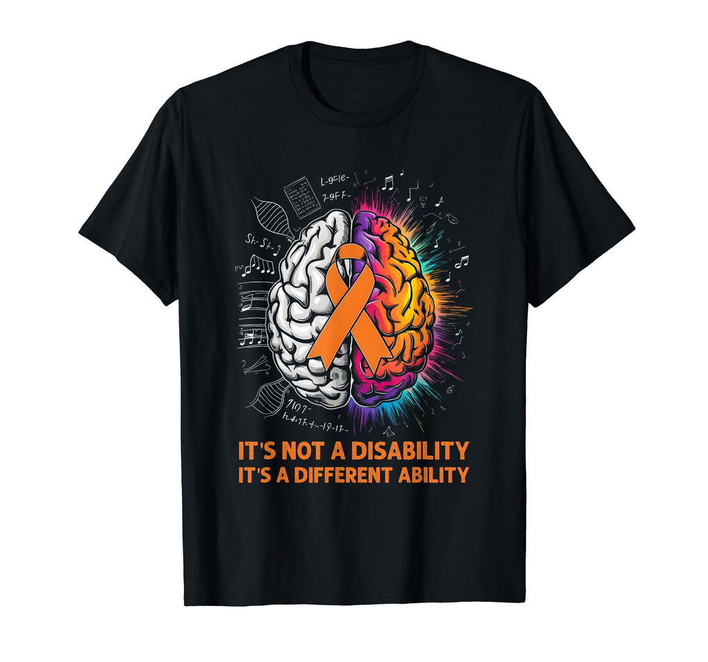 Adhd Awareness Neurodiversity Brain T-Shirt - Novelty Apparel Men Women - T-Shirt, Sweatshirt, Hoodie