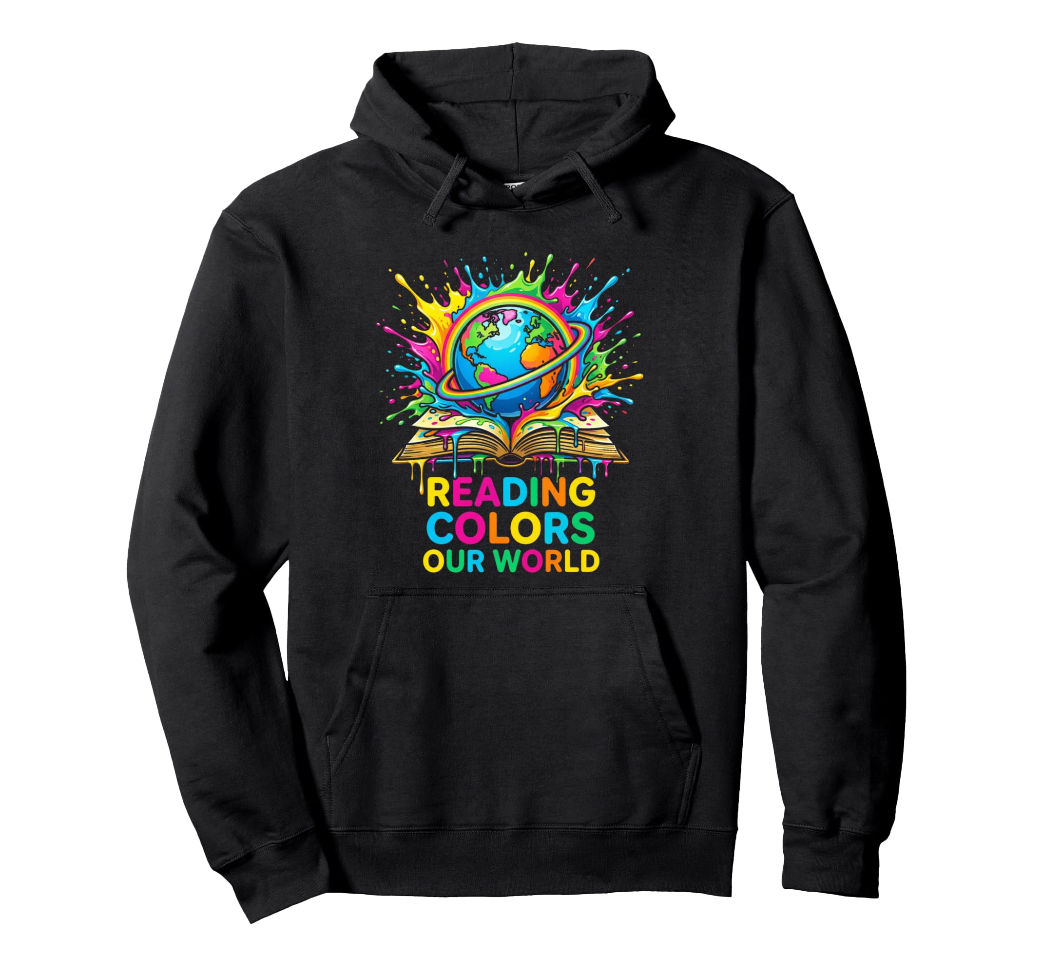 Reading Colors Our World Space Astronaut Hoodie - Novelty Apparel Unisex - T-Shirt, Sweatshirt, Hoodie