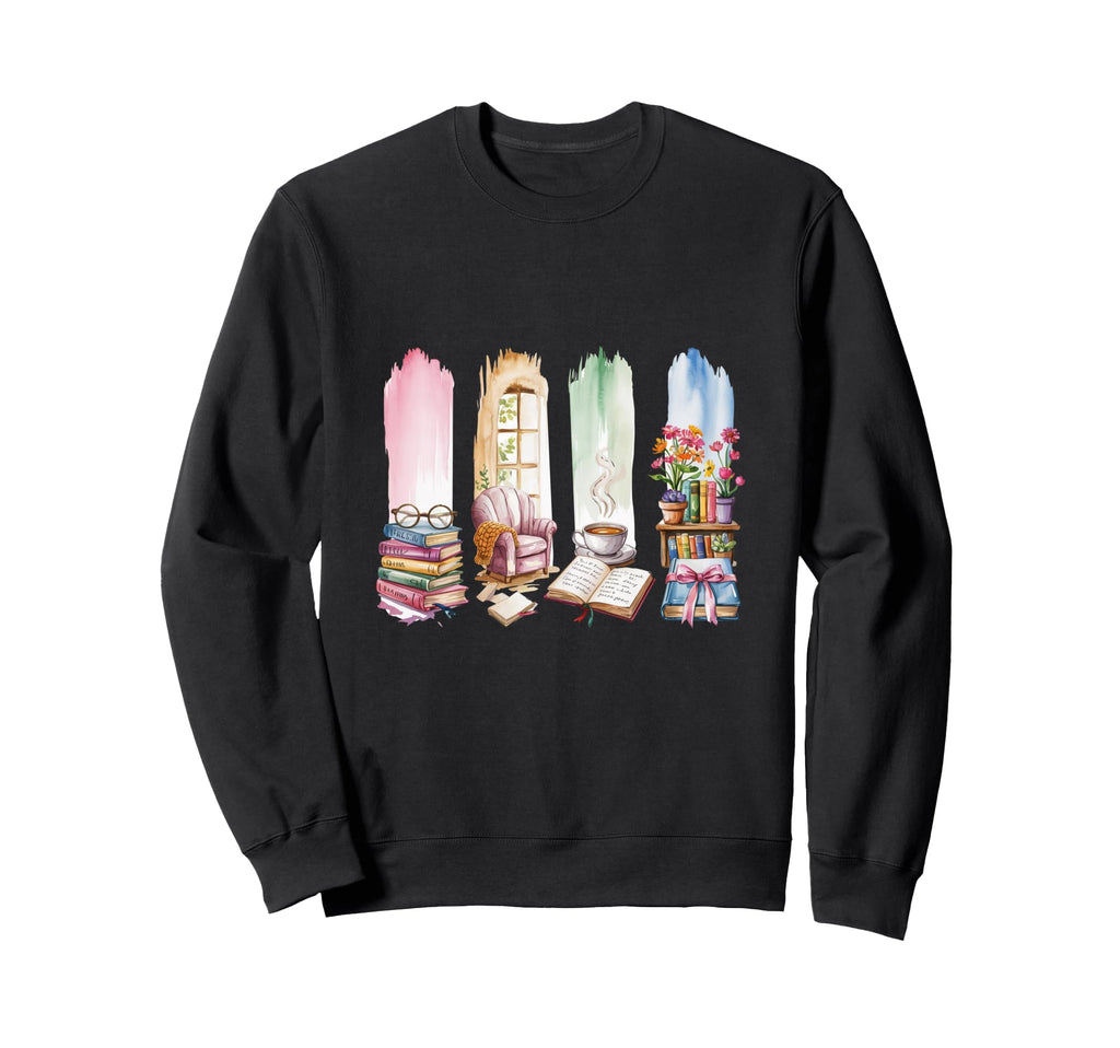 Cozy Coquette Bow Self Care Book Sweatshirt - Streetwear Style for Adults - T-Shirt, Sweatshirt, Hoodie