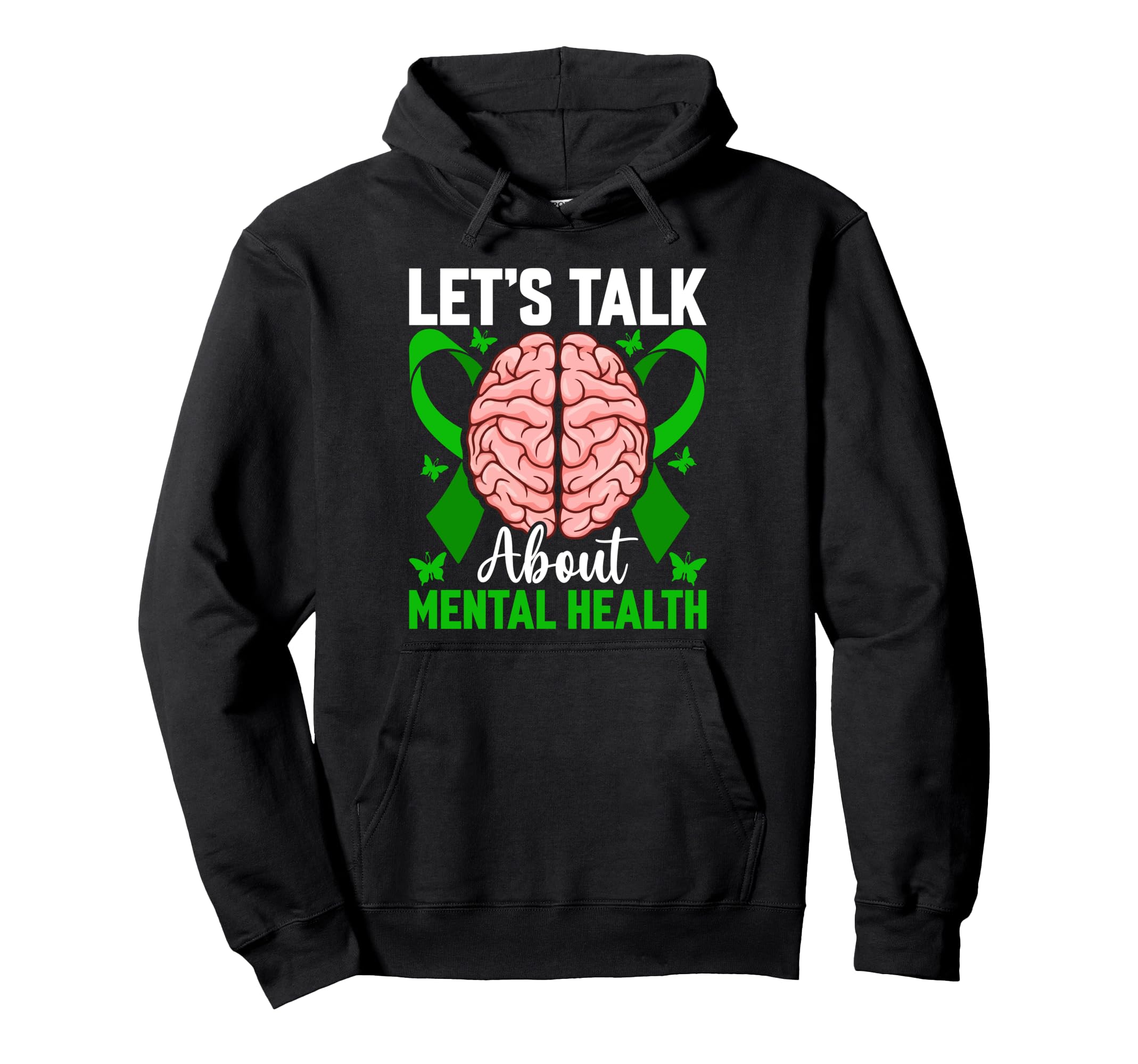 Mental Health Awareness Ribbon Items Sweatshirt - Unique Graphic Unisex - T-Shirt, Sweatshirt, Hoodie