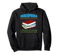 Abibliophobia Definition Reading Hoodie - Custom Art Print Unisex - T-Shirt, Sweatshirt, Hoodie