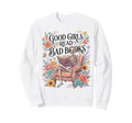 Good Read Bad Books Funny Skeleton Sweatshirt - Minimalist Print Unisex - T-Shirt, Sweatshirt, Hoodie
