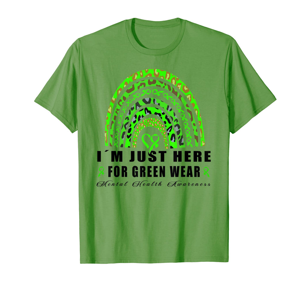 Here Green Wear Leopard Rainbow Mental T-Shirt - Unique Graphic Men Women - T-Shirt, Sweatshirt, Hoodie