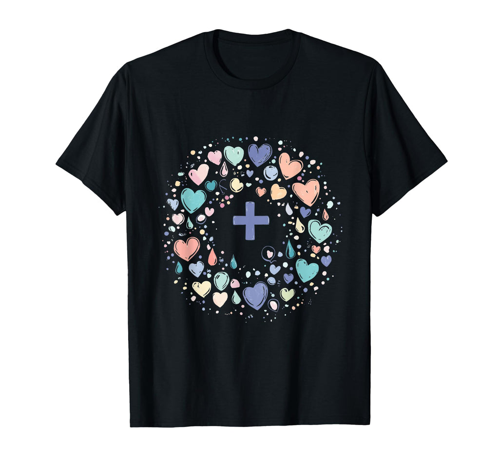 Colorful Heart Mandala Mindfulness And Yoga T-Shirt - Trendy Graphic Unisex - T-Shirt, Sweatshirt, Hoodie