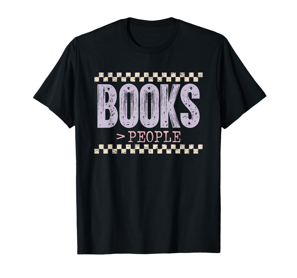 Books Over People Introvert Reader T-Shirt - Streetwear Style Men Women - T-Shirt, Sweatshirt, Hoodie