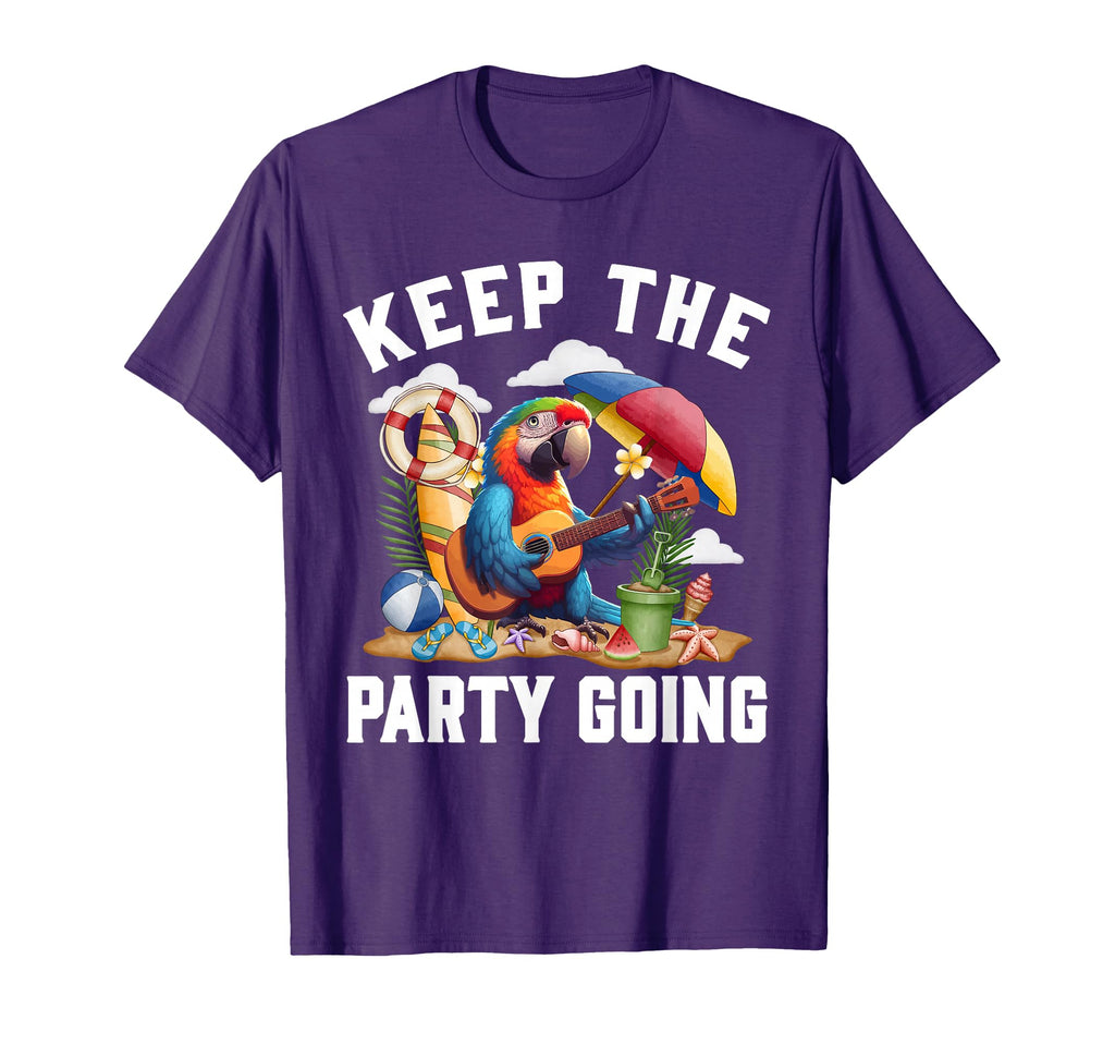 Keep Party Going Funny Parrot Tribute T-Shirt - Graphic Print for Adults - T-Shirt, Sweatshirt, Hoodie