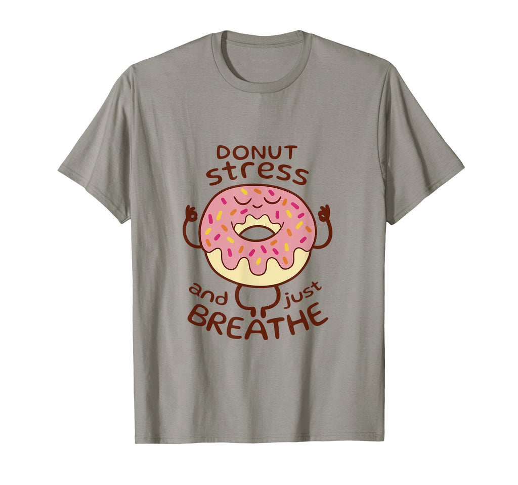Funny Donut Mindfulness Meditation T-Shirt - Custom Art Print Unisex - T-Shirt, Sweatshirt, Hoodie