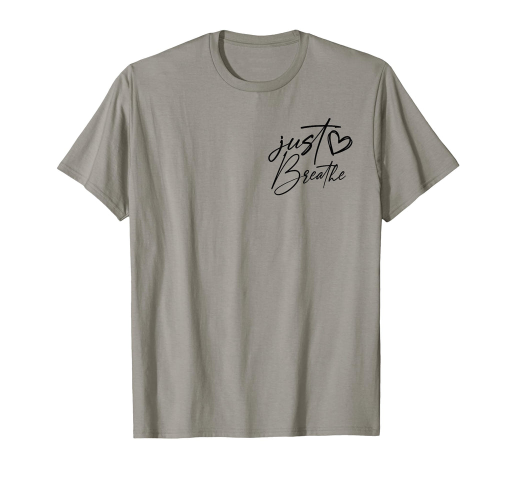 Just Breathe Meditation Yoga T-Shirt - Custom Art Print for Adults - T-Shirt, Sweatshirt, Hoodie