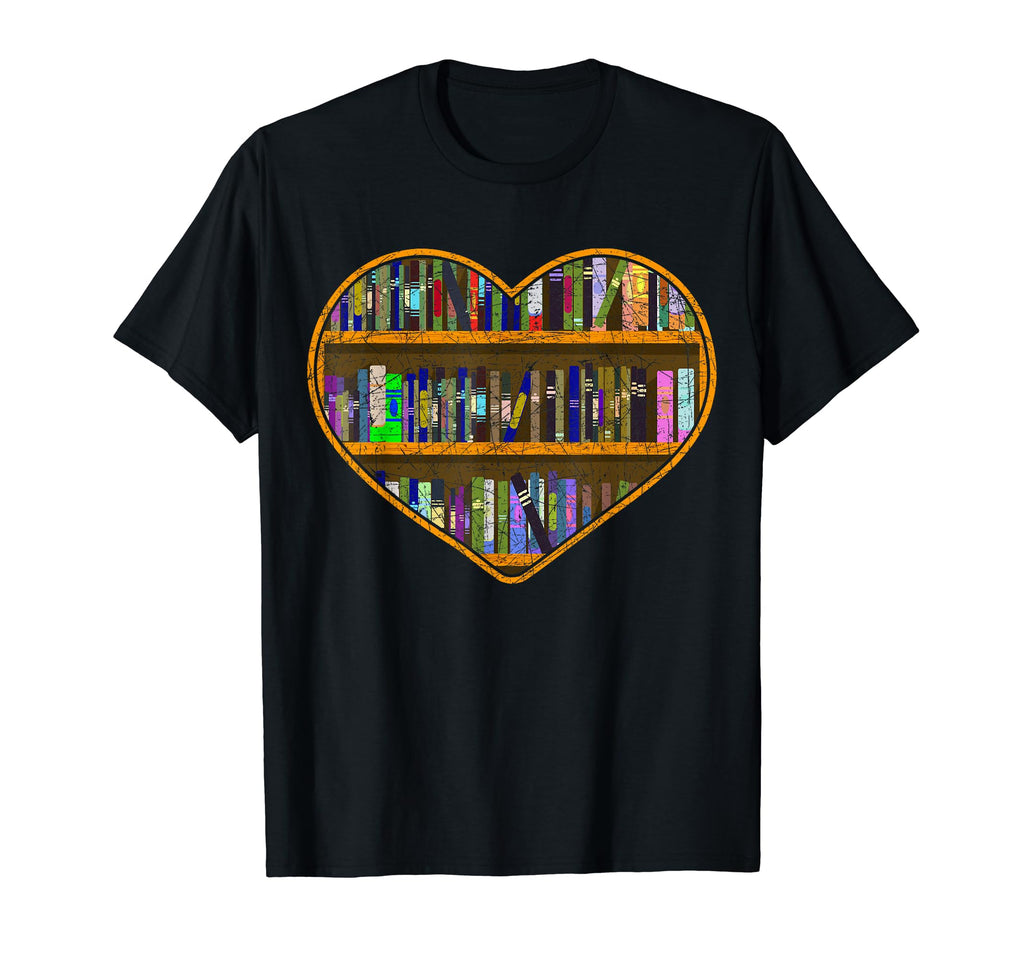 Bookworm Book Nerd Love Heart Book Reader T-Shirt - Unique Graphic Unisex - T-Shirt, Sweatshirt, Hoodie