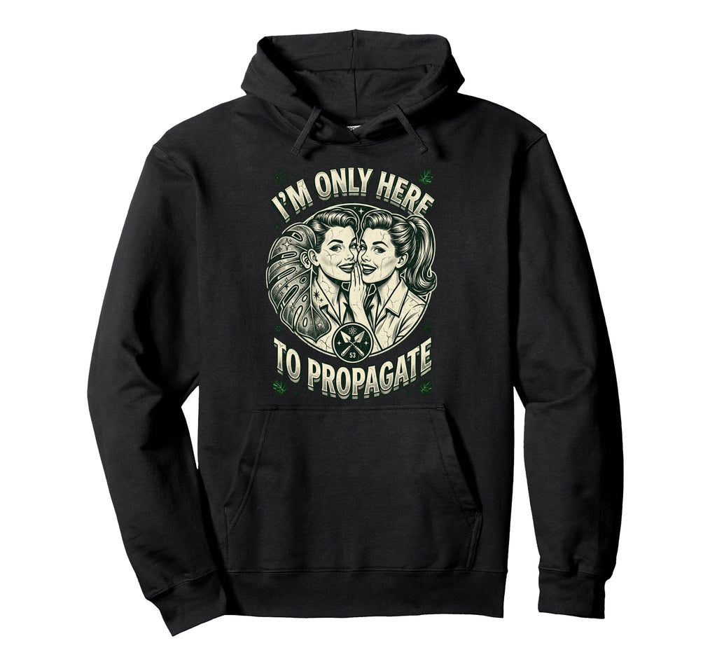 Introvert Gardening Plants S 50S Hoodie - Minimalist Print Men Women - T-Shirt, Sweatshirt, Hoodie