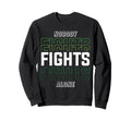 Nobody Fights Alone Green Sweatshirt - Casual Everyday Wear for Adults - T-Shirt, Sweatshirt, Hoodie