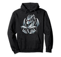 Dragon Reading Book Dragon Hoodie - Casual Everyday Wear Men Women - T-Shirt, Sweatshirt, Hoodie