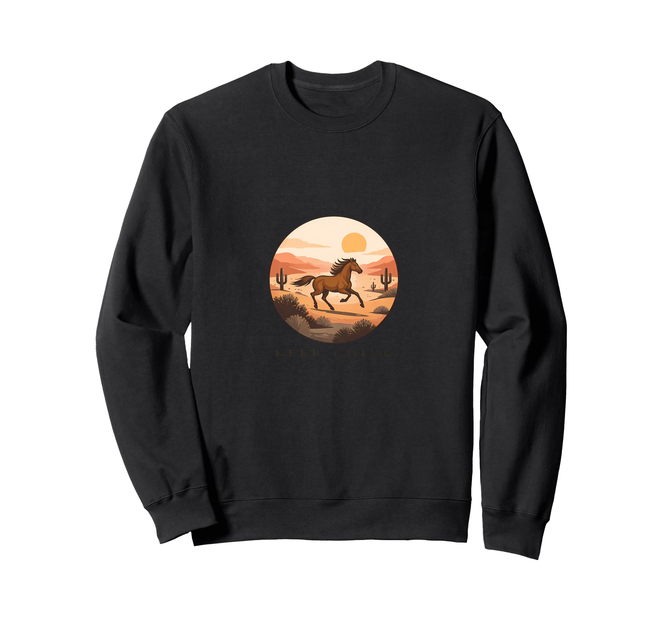 Keep Going Desert Sunset Sweatshirt - Casual Everyday Wear for Adults - T-Shirt, Sweatshirt, Hoodie