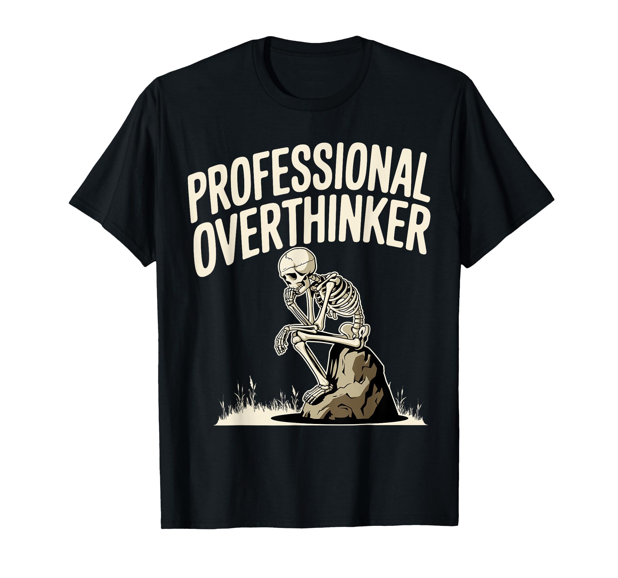 Professional Overthinker Anxiety T-Shirt - Casual Everyday Wear for Adults - T-Shirt, Sweatshirt, Hoodie