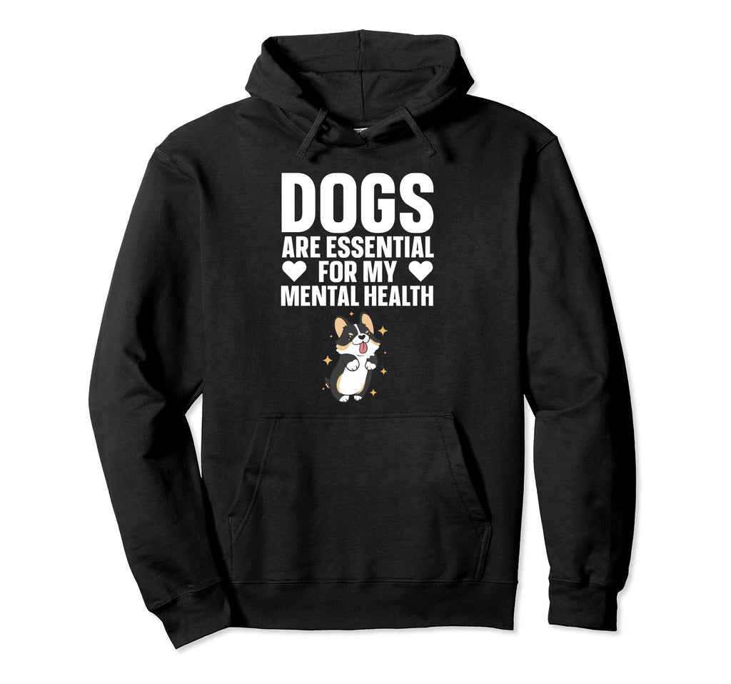 Dogs Are My Mental Health Hoodie - Aesthetic Graphic Men Women - T-Shirt, Sweatshirt, Hoodie
