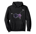 Serotonin Molecule Structure Happiness Hoodie - Minimalist Print Men Women - T-Shirt, Sweatshirt, Hoodie