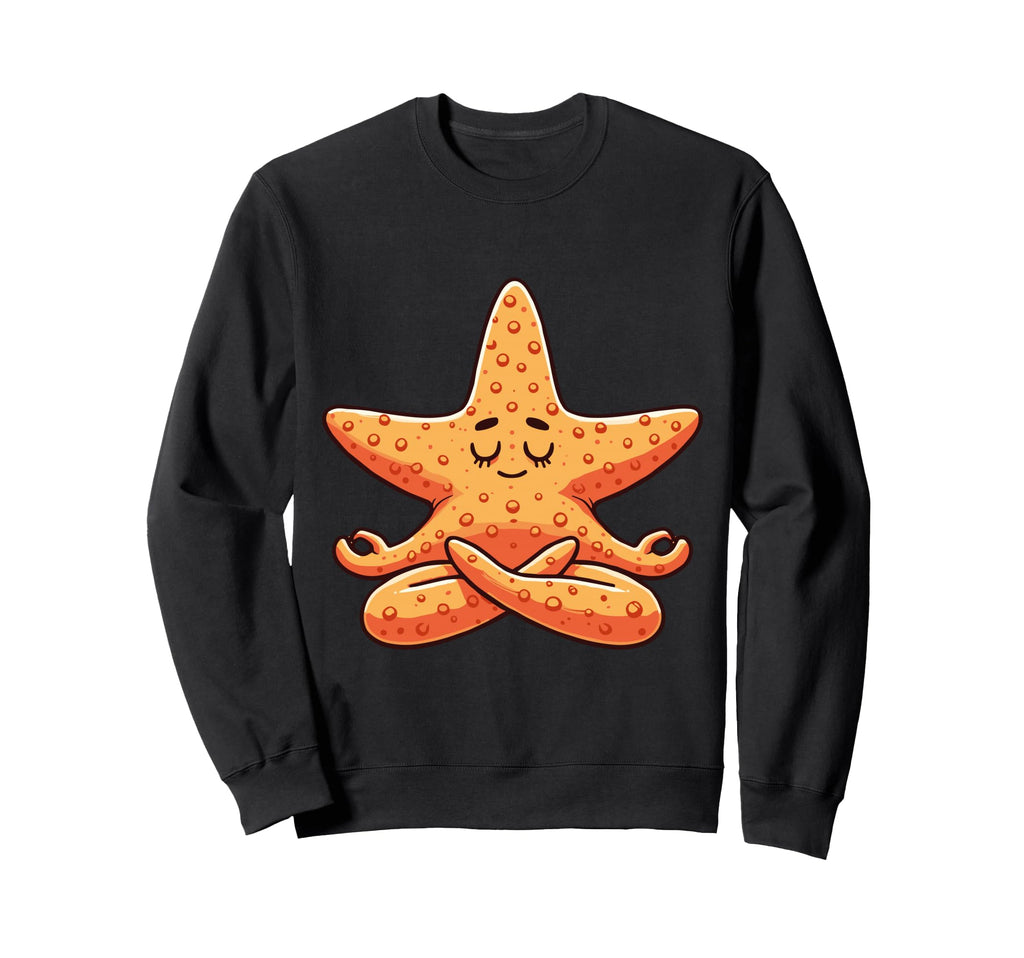 Meditation Starfish Yoga Pose Sweatshirt - Trendy Graphic Men Women - T-Shirt, Sweatshirt, Hoodie