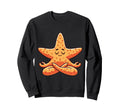 Meditation Starfish Yoga Pose Sweatshirt - Trendy Graphic Men Women - T-Shirt, Sweatshirt, Hoodie