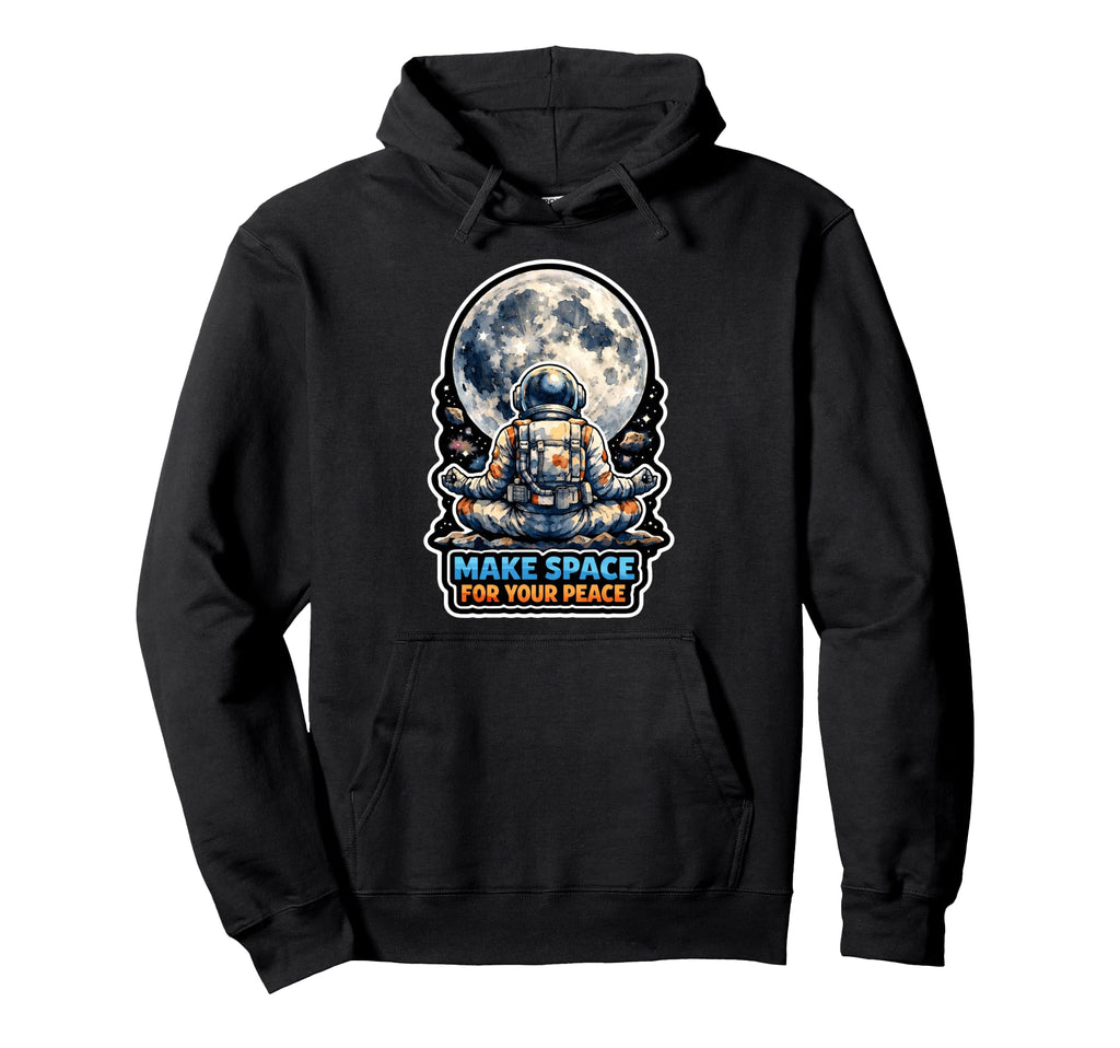 Moon Meditation Lunar Mindfulness Hoodie - Streetwear Style Unisex - T-Shirt, Sweatshirt, Hoodie