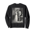 Mary Shelley Meets Monster Sweatshirt - Casual Everyday Wear Unisex - T-Shirt, Sweatshirt, Hoodie