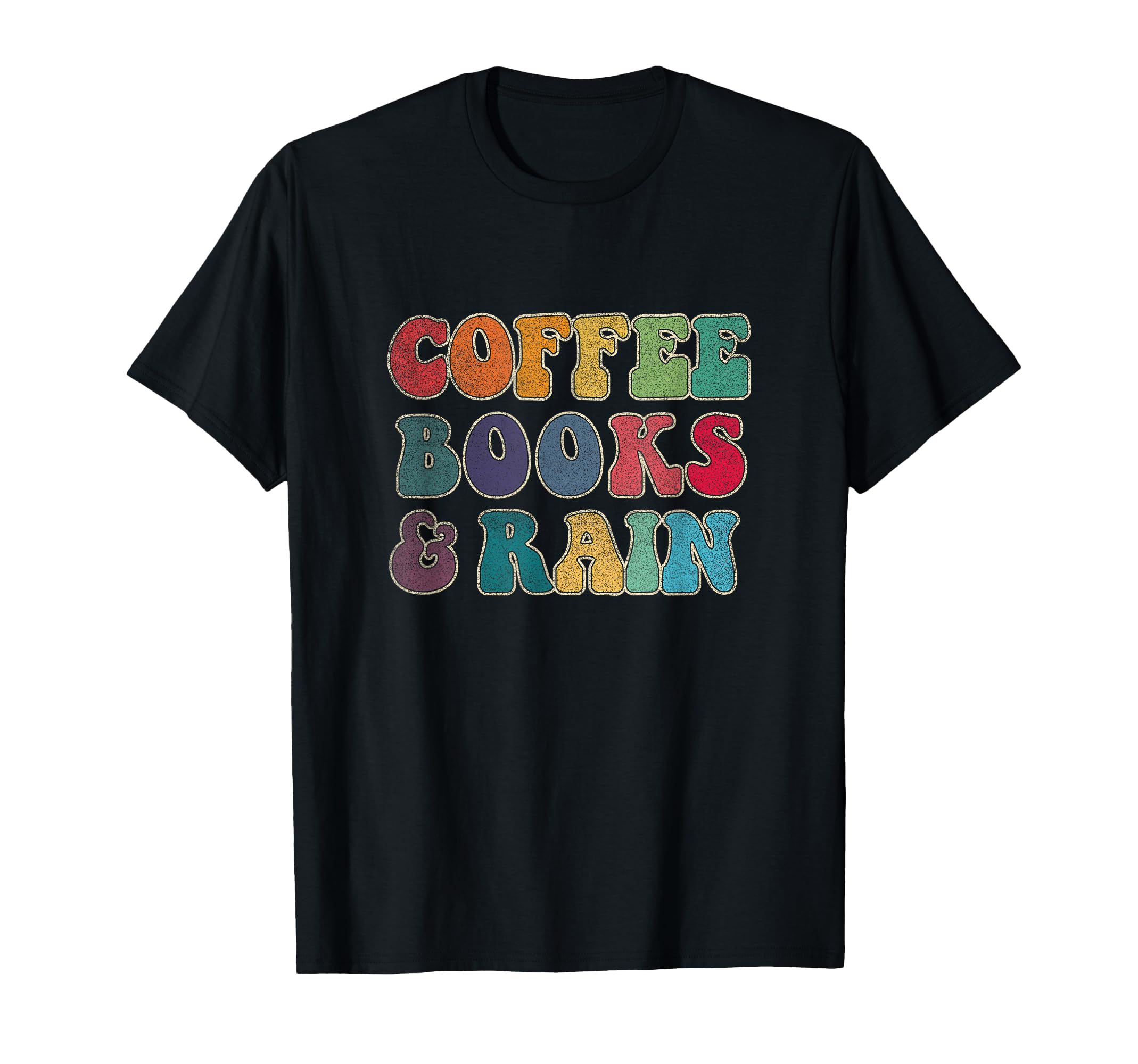 Coffee Books And Rain T-Shirt - Custom Art Print Men Women - T-Shirt, Sweatshirt, Hoodie