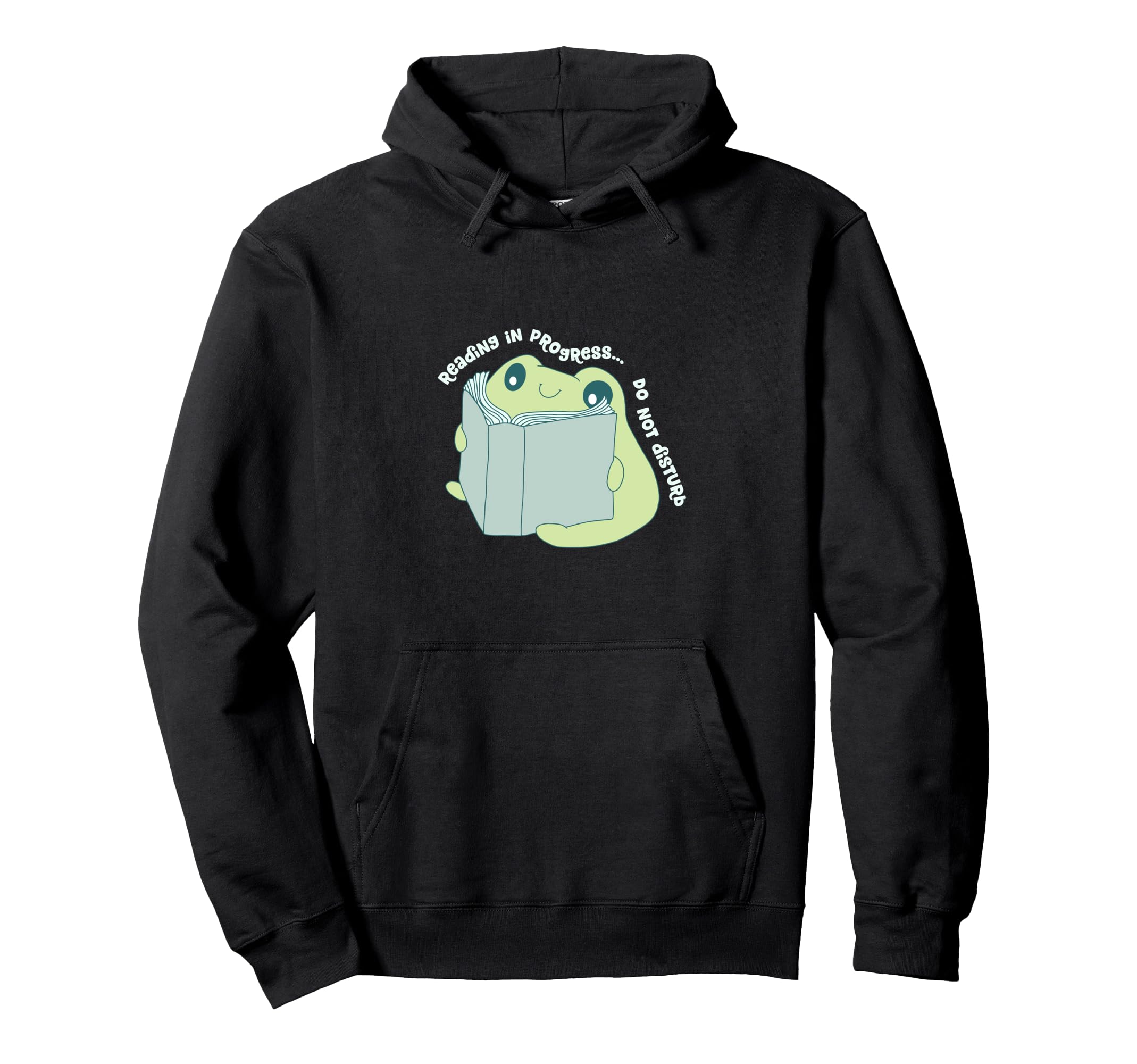 Frog Bookworm Reading Progress Fantasy Hoodie - Custom Art Print Men Women - T-Shirt, Sweatshirt, Hoodie