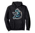 Dragon Reading Book Dragon Enthusiast Hoodie - Aesthetic Graphic Unisex - T-Shirt, Sweatshirt, Hoodie