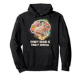 Neurodiversity Adhd Autism Awareness Brain Hoodie - Streetwear Style Unisex - T-Shirt, Sweatshirt, Hoodie