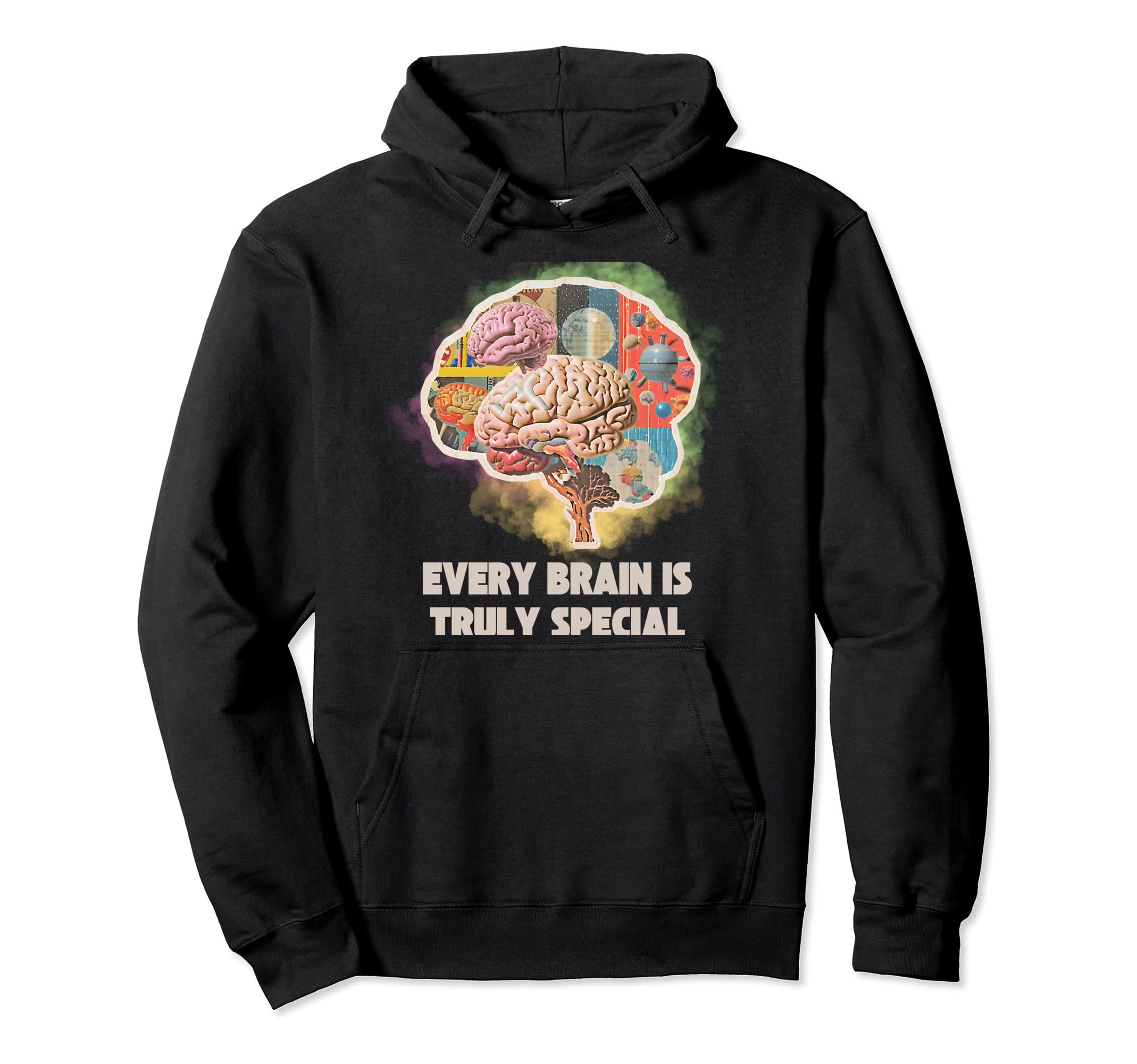 Neurodiversity Adhd Autism Awareness Brain Hoodie - Streetwear Style Unisex - T-Shirt, Sweatshirt, Hoodie