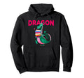 Funny Book Dragon Illustration Novelty Hoodie - Unique Graphic Men Women - T-Shirt, Sweatshirt, Hoodie