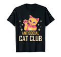 Antisocial Cat Club Introvert Cat Lover T-Shirt - Graphic Print Men Women - T-Shirt, Sweatshirt, Hoodie