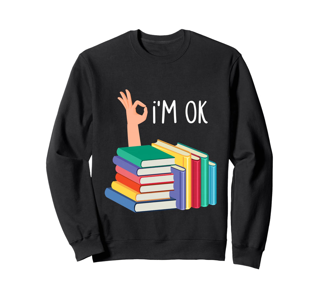 Reading Books Librarian Reader Nerd Sweatshirt - Graphic Print for Adults - T-Shirt, Sweatshirt, Hoodie
