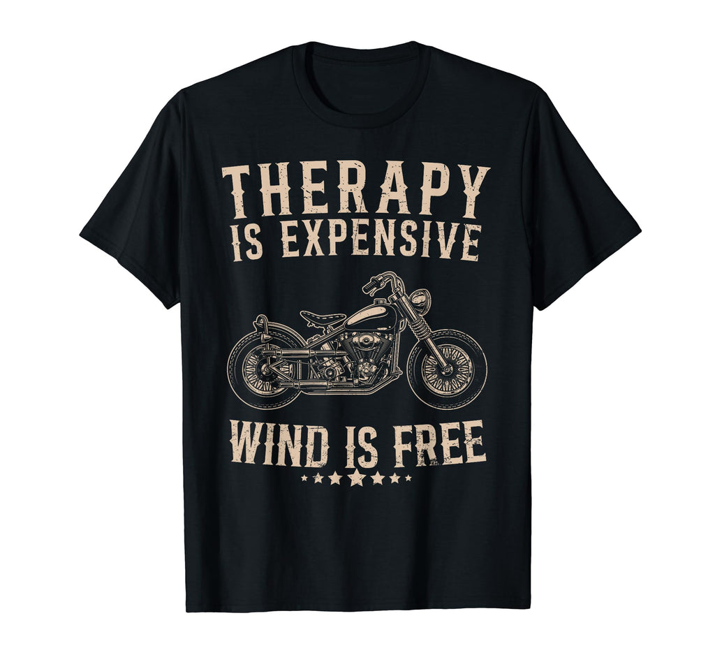 Funny Motorcycle Biker Therapy Is T-Shirt - Trendy Graphic Men Women - T-Shirt, Sweatshirt, Hoodie