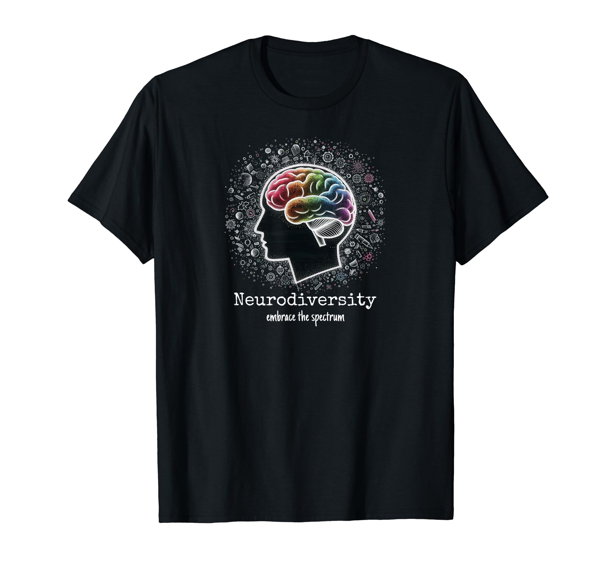 Colorful Rainbow Brain T-Shirt - Aesthetic Graphic for Adults - T-Shirt, Sweatshirt, Hoodie