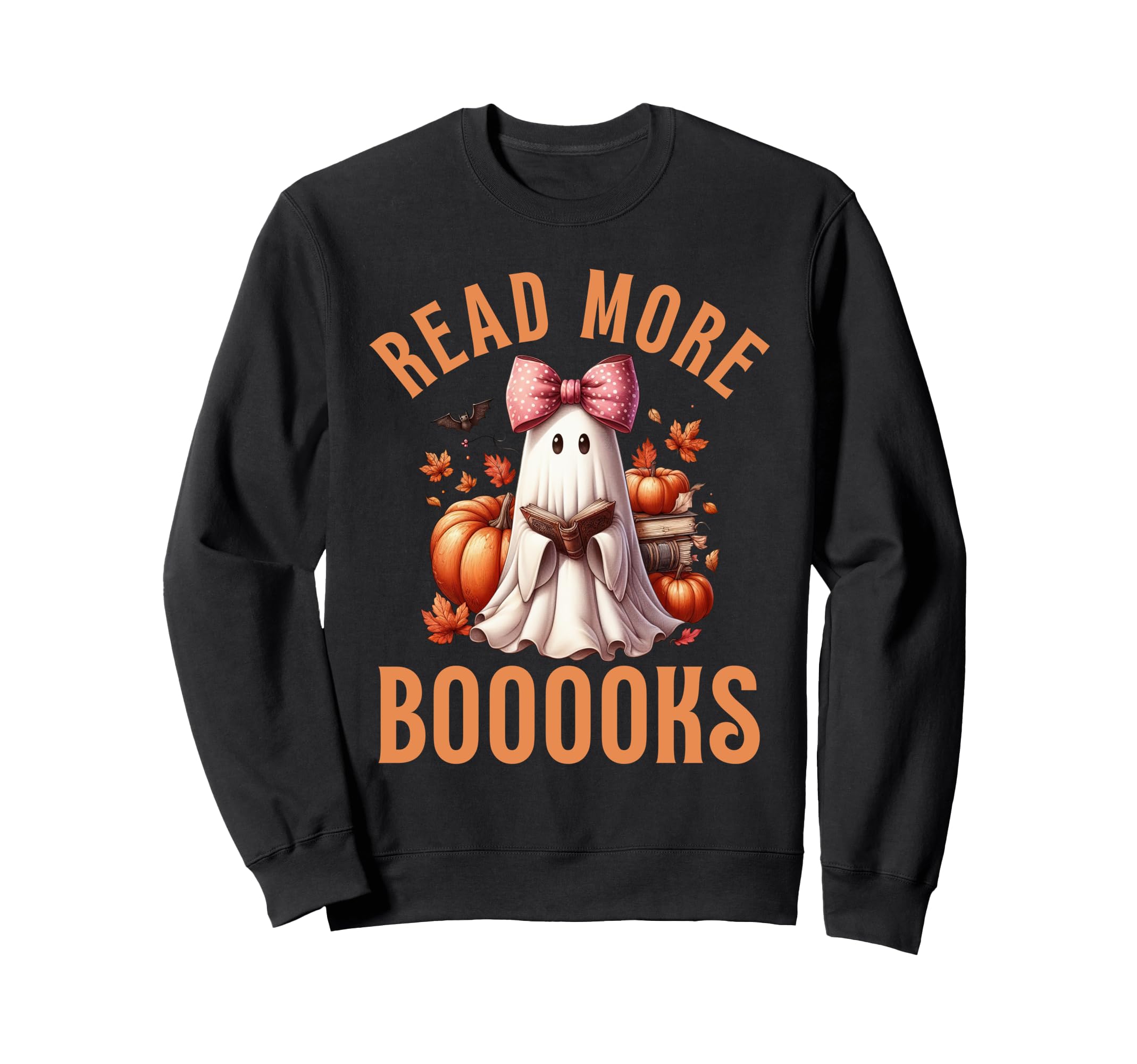 Read More Books Ghost Coquette Sweatshirt - Fun Novelty Design for Adults - T-Shirt, Sweatshirt, Hoodie