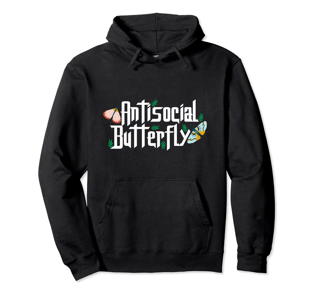 Antisocial Butterfly Insect Monarch Hoodie - Streetwear Style Unisex - T-Shirt, Sweatshirt, Hoodie