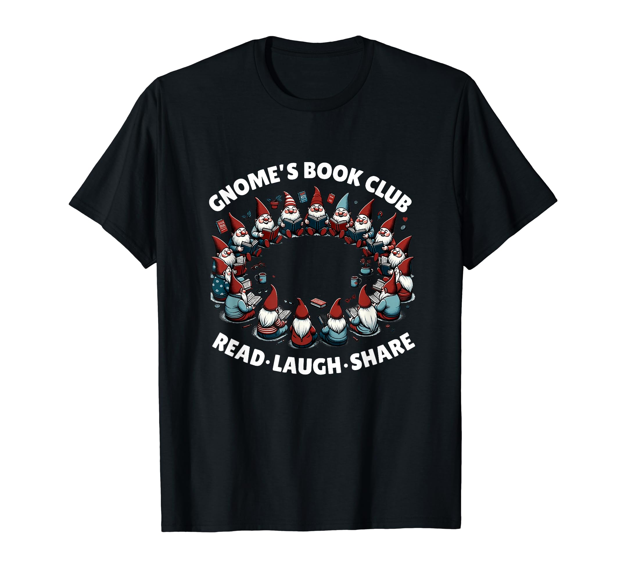 Funny Gnomes Book Club Read Laugh T-Shirt - Streetwear Style Men Women - T-Shirt, Sweatshirt, Hoodie