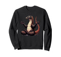 Meditation Komodo Dragon Yoga Pose Sweatshirt - Aesthetic Graphic Unisex - T-Shirt, Sweatshirt, Hoodie
