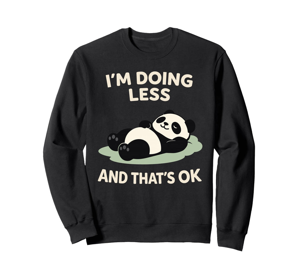 Sleepy Panda Burnout Recovery Sweatshirt - Minimalist Print for Adults - T-Shirt, Sweatshirt, Hoodie