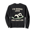 Sleepy Panda Burnout Recovery Sweatshirt - Minimalist Print for Adults - T-Shirt, Sweatshirt, Hoodie