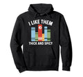 Smutty Book I Like Them Thick And Spicy Hoodie - Fun Novelty Design Unisex - T-Shirt, Sweatshirt, Hoodie